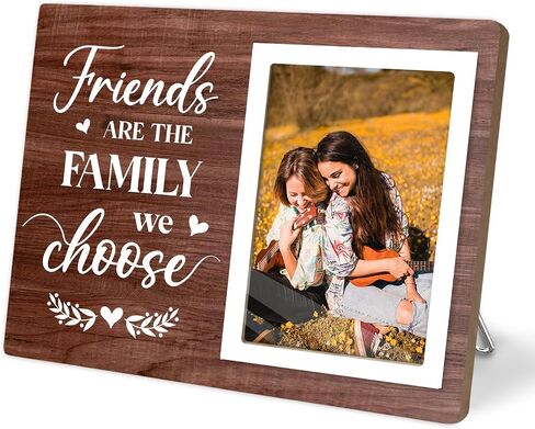 Coworker Gift Picture Frame, Friend Photo Frame, Gifts for Best Work Friend, Worker Leaving Gifts, Retirement&Farewell or New Job Gift,Chance Made Us Colleagues 4x6 Photo (Brown03) in Saudi Arabia