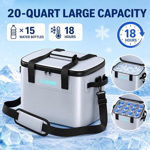 CUEME Ice Machine for Knee After Surgery, Programmable Timer Cold Therapy Machine for Knee Replacement with Enlarged Compression Pad (14.37'' X 13.98''), Cryotherapy Pain Relief for Shoulder/Hip/Ankle in Saudi Arabia