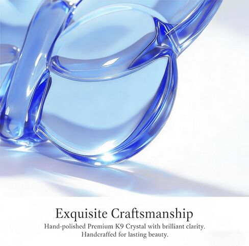 2 Pack Crystal Butterfly Figurines, Glass Butterfly Figurines Decor for Home Office Desk, Handcrafted Crystal Animal Figurines, Butterfly Gifts for Women, (Blue + Green) in Saudi Arabia