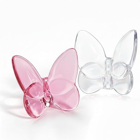 2 Pack Crystal Butterfly Figurines, Glass Butterfly Figurines Decor for Home Office Desk, Handcrafted Crystal Animal Figurines, Butterfly Gifts for Women, (Blue + Green) in Saudi Arabia