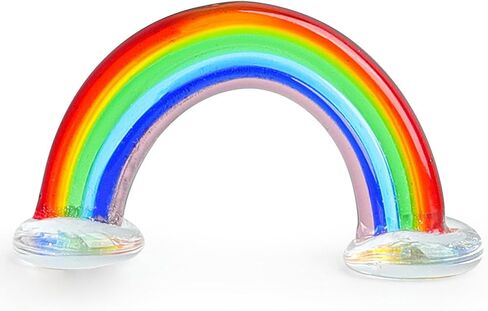 Glass Rainbow Decor Statue Crystal Rainbow Living Room Figurines Colorful Sculpture Ornaments for Home Gift 1PC in Saudi Arabia