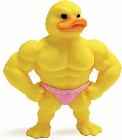 3D Printed Buff Duck Couple Figurine, Funny Muscle Duck Desktop Decor Collectible Statue, for Bodybuilders & Fitness Enthusiasts, Creative Gym Humor Desk Decor in Saudi Arabia