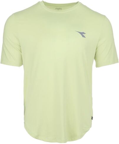 Diadora Mens Super Light Crew Neck Short Sleeve Athletic Casual Tops Casual - Green in Kuwait