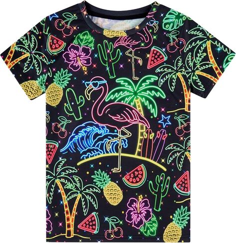 Girls Kids Funny Graphic Short Sleeve T-Shirts Size 5-14 in Saudi Arabia