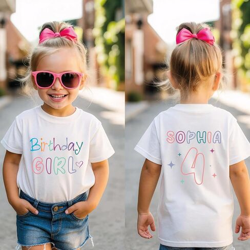 Custom Birthday Girl & Boy Shirt, Funny Toddler Birthday Party Tee: Dad Mom of Birthday Kid, Happy Birthday Shirt for Family in Kuwait