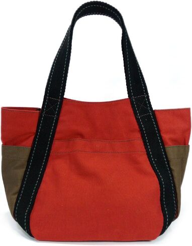 CHALA Carryall Zip Tote, Canvas Handbag, Top Zipper, Animal Prints (Cat_ Orange tote) in Kuwait