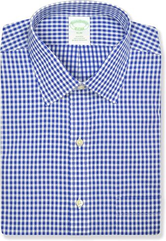 Brooks Brothers Mens Slim Fit All Cotton Mixed Plaid Pocket Dress Shirt, in Kuwait