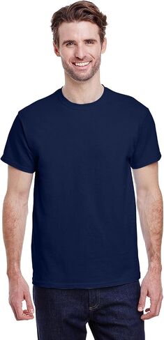 Apparel Globe Men's Ultra Cotton Seamless 7/8" Crewneck Collar Short Sleeve T-Shirt - Multipack Value 2-Pack Bundle in Saudi Arabia
