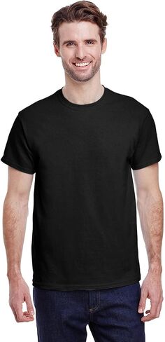 Apparel Globe Men's Ultra Cotton Seamless 7/8" Crewneck Collar Short Sleeve T-Shirt - Multipack Value 2-Pack Bundle in Saudi Arabia