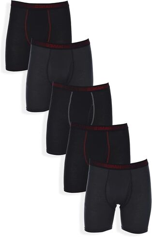 Hanes Sport Men's Boxer Briefs 5-Pack Breathable Mesh Comfort Cool FreshIQ Lightweight Medium in Saudi Arabia