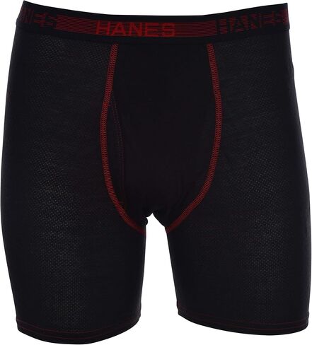 Hanes Sport Men's Boxer Briefs 5-Pack Breathable Mesh Comfort Cool FreshIQ Lightweight Medium in Saudi Arabia