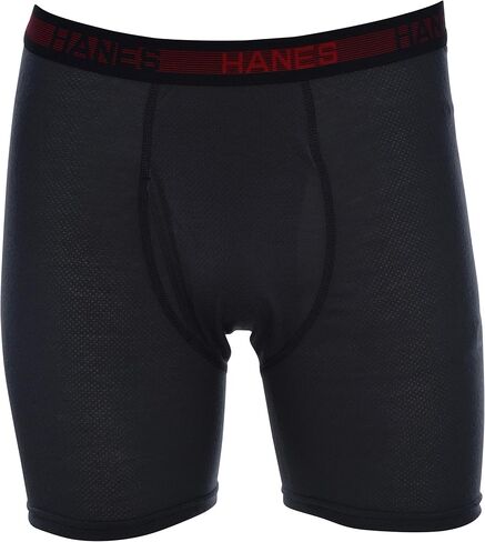 Hanes Sport Men's Boxer Briefs 5-Pack Breathable Mesh Comfort Cool FreshIQ Lightweight Medium in Saudi Arabia