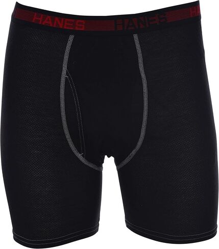 Hanes Sport Men's Boxer Briefs 5-Pack Breathable Mesh Comfort Cool FreshIQ Lightweight Medium in Saudi Arabia