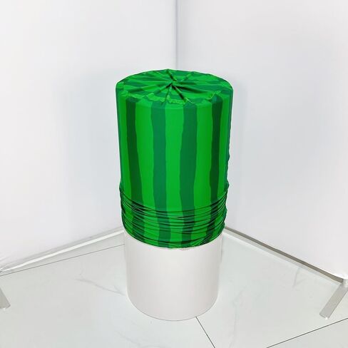 FiVan Baby Birthday Party Plinth Pedestal Cylinder Cover Elastic Stretch Spandex Cloth for Metal Stands Decoration (FUS-NO-1651,D40cm(15.7") H90cm(35.4")) in Saudi Arabia