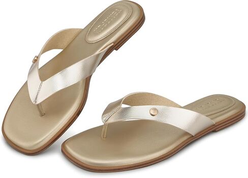 TEMOFON Flip Flops للنساء أنيق: صنادل مسطحة مريحة تونغ 2026 سهلة الارتداء في الصيف أحذية المشي الشاطئية غير الرسمية in Kuwait