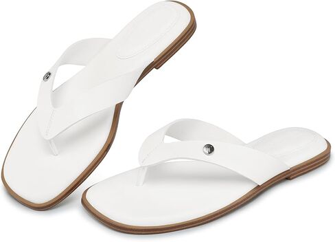 TEMOFON Flip Flops للنساء أنيق: صنادل مسطحة مريحة تونغ 2026 سهلة الارتداء في الصيف أحذية المشي الشاطئية غير الرسمية in Kuwait