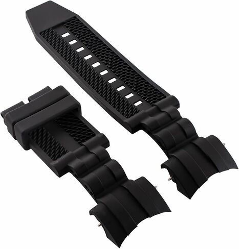 Ewatchparts 26mm Rubber Band Strap Compatible With Invicta Reserve Jason Taylor 14071 Bolt Zeus Black in Saudi Arabia
