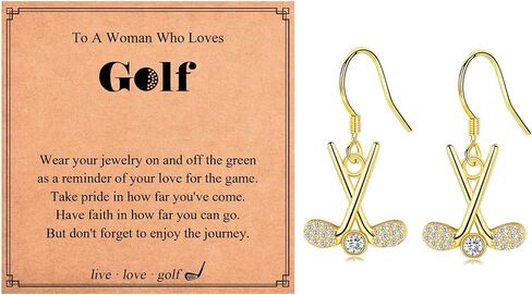 GULICX Golf Gifts for Women Golfers, Golf Dangle Earrings Jewelry for Women Golf Ball Lovers, Christmas Birthday Gifts for Her in Saudi Arabia