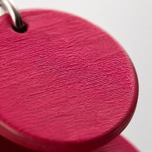 Handmade Bohemian Wooden Round Earrings for Women, Multi-Layer Disc Dangle Drop Earrings, Vibrant Textured Jewelry or Summer Beach, Party, and Daily Wear in Saudi Arabia