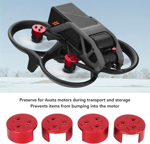 غطاء غطاء محرك الطائرات بدون طيار ، واقي محرك الطائرات بدون طيار واقي واقية لـ DJI Avata (أسود) in Kuwait