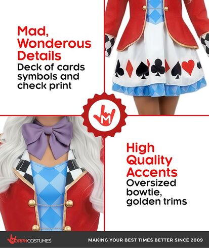 Morph White Rabbit Alice In Wonderland Costume Women, Alice In Wonderland Costume Adult, Halloween Costumes For Women in Kuwait