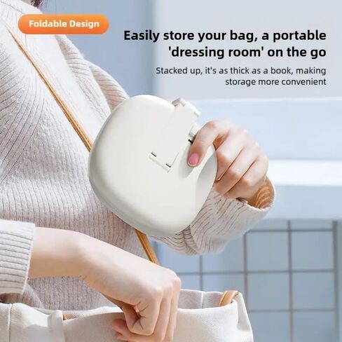6.7x8inch Foldable Travel Mirror, 4K Magnifying Mirror with 3 Color Lights, Brightness Adjustable, Dimmable Touch,Foldable Handheld Makeup Mirrors Portable for Travel and Desktop Use in Saudi Arabia