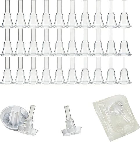 30 Pack Condom External Catheters for Men, Silicone Male External Catheter, Leak-Resistant Disposable Design for Day & Night Incontinence Care with Secure Comfort Fit, Bladder Control Device (L, 32mm) in Saudi Arabia