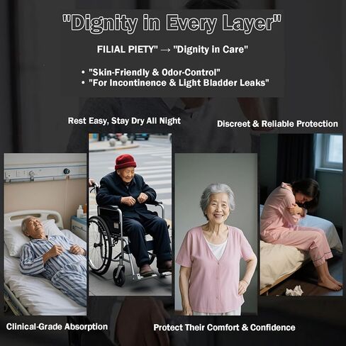 Reusable TPU Waterproof Incontinence Pants for Adults Leak Proof Washable Patient Care Long Pants for Elderly(Blue,L) in Saudi Arabia