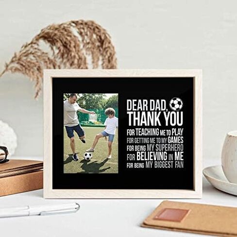 ChalkTalkSPORTS Soccer Dad Frame - Soccer Dad Gift - Holds 4x6 Photo - Desk or Wall Display in Kuwait