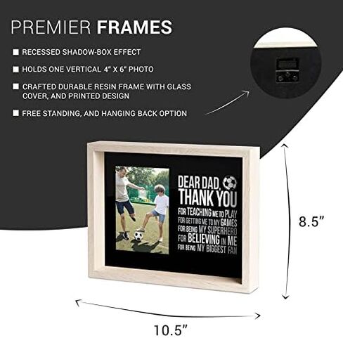 ChalkTalkSPORTS Soccer Dad Frame - Soccer Dad Gift - Holds 4x6 Photo - Desk or Wall Display in Kuwait