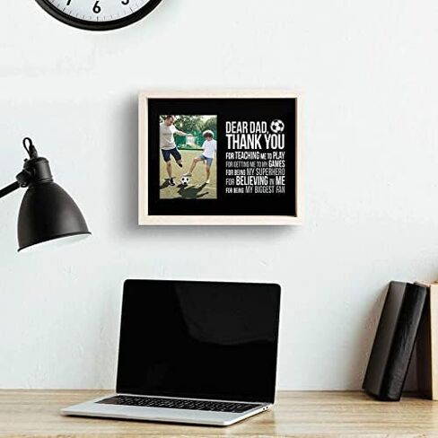 ChalkTalkSPORTS Soccer Dad Frame - Soccer Dad Gift - Holds 4x6 Photo - Desk or Wall Display in Kuwait