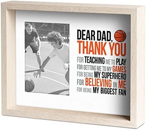 ChalkTalkSPORTS Basketball Dad Frame - Basketball Dad Gift - Holds 4x6 Photo - Desk or Wall Display in Kuwait
