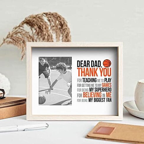 ChalkTalkSPORTS Basketball Dad Frame - Basketball Dad Gift - Holds 4x6 Photo - Desk or Wall Display in Kuwait
