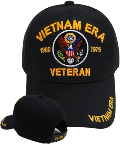 Vietnam ERA Veteran (Army Emblem 1960-1975) (Vietnam Veteran on Bill) (Black) in Kuwait