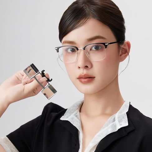 Clip on Lazy Glasses Horizontal Reading Glasses 90 Degree for Lying Down Reading or Watching TV, Knitting Up Neck Relax, Prism Eyeglasses for Looking Up Playing Mobile Phone, Neck Protection in Saudi Arabia