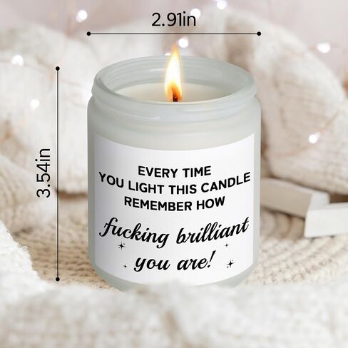 Funny Birthday Gifts for Women, Unique Gift for Mom Sister Womens Best Friend Birthday Gifts for Women Who Have Everything, Coworker Encouragement Inspirational Get Well Gift for Her, Vanilla Candle in Saudi Arabia