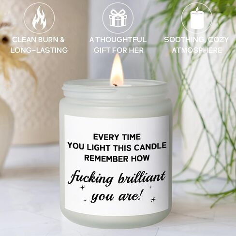 Funny Birthday Gifts for Women, Unique Gift for Mom Sister Womens Best Friend Birthday Gifts for Women Who Have Everything, Coworker Encouragement Inspirational Get Well Gift for Her, Vanilla Candle in Saudi Arabia