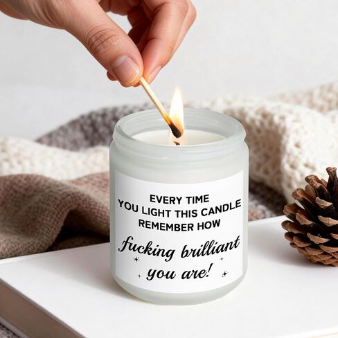 Funny Birthday Gifts for Women, Unique Gift for Mom Sister Womens Best Friend Birthday Gifts for Women Who Have Everything, Coworker Encouragement Inspirational Get Well Gift for Her, Vanilla Candle in Saudi Arabia