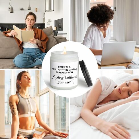 Funny Birthday Gifts for Women, Unique Gift for Mom Sister Womens Best Friend Birthday Gifts for Women Who Have Everything, Coworker Encouragement Inspirational Get Well Gift for Her, Vanilla Candle in Saudi Arabia