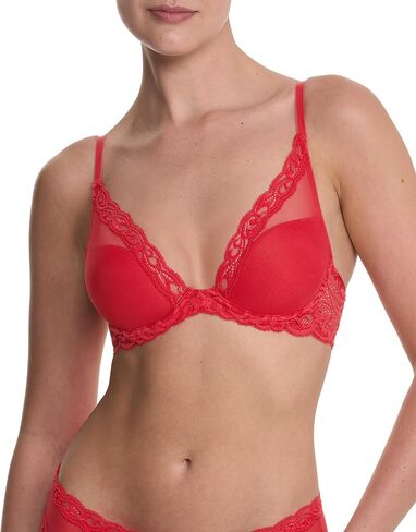 Natori Women's Feathers Plunge T-Shirt Bra 730023, Bonfire, 32D in Saudi Arabia