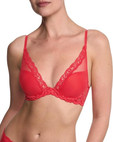 Natori Women's Feathers Plunge T-Shirt Bra 730023, Bonfire, 32D in Saudi Arabia