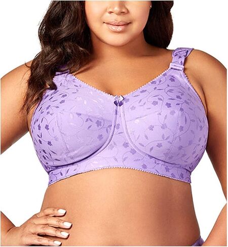 Elila Sidney Jacquard Wire-Free Bra 52O, Lilac in Saudi Arabia