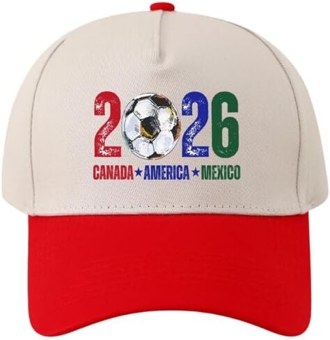 2026 Soccer Sports Adjustable Polyester Baseball Cap Fashion Outdoor Hat Breathable Hat for Men Women with Sun Protections in Kuwait