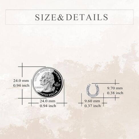 Horseshoe Earrings Lucky Horseshoe Stud Earrings Horseshoe Jewelry for Women Men Birthday Graduation Gifts for Mom Sister Daughter in Saudi Arabia