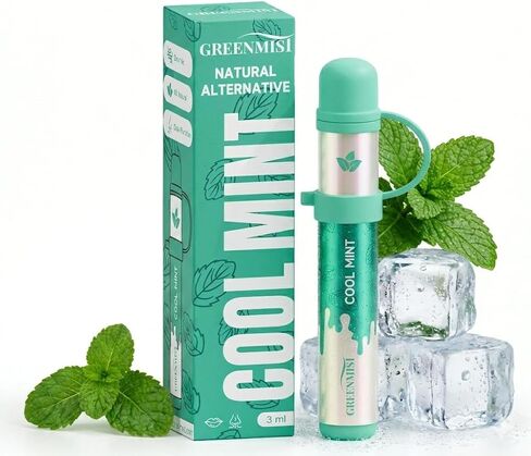 GREENMIST Dual-Mint Refreshment Stick - Energizing Peppermint & Spearmint Nasal Scent Wand - Instant Cooling & Focus Booster - Non Electric Air Inhaler in Saudi Arabia