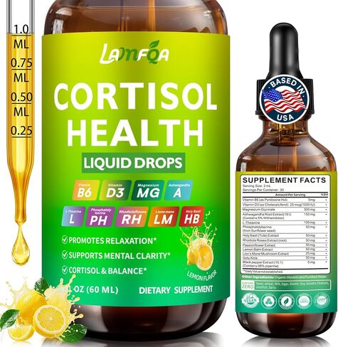 13 in 1 Cortisol Reducer for Women - Cortisol Supplements with Magnesium Glycinate, Ashwagandha, L-Theanine, Supports Stress Relief, Sleep, Hormone Balance & Mood, Fast Absorbing Formul (Lemon Flavor) in Saudi Arabia