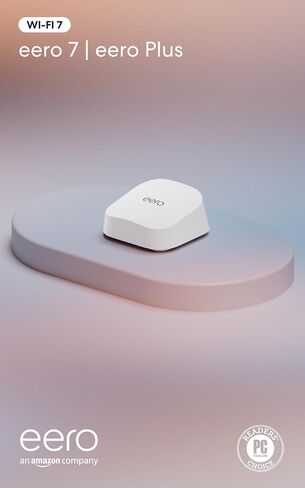 Amazon Eero 7 Mesh WiFi System مع Eero Plus السنوي (التجديد التلقائي)-يدعم خطط الإنترنت تصل إلى 2.5 جيجابت في الثانية ، وتغطية تصل إلى 6000 قدم مربع ، 3 عبوات in Kuwait