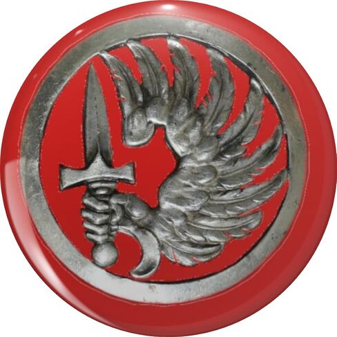 French Foreign Legion Eagle Emblem Military Badge Design Red Round Pin Lapel Pin Brooch Steel Pins Badge 0.75" in Kuwait