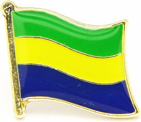 Uijodif 1PCS National Flag3 Enamel Badge, National Flag Pattern, Metal Brooch, 0.63 x 0.75 Inches in Saudi Arabia