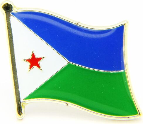 Uijodif 1PCS National Flag3 Enamel Badge, National Flag Pattern, Metal Brooch, 0.63 x 0.75 Inches in Saudi Arabia